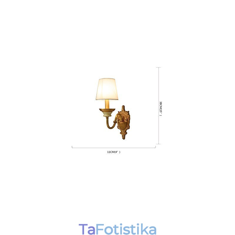 Απλό Country Traditional Classic Brass χαρακτηριστικό για Mini Style Uplight Απλίκες τοίχου Φωτιστικό τοίχου
