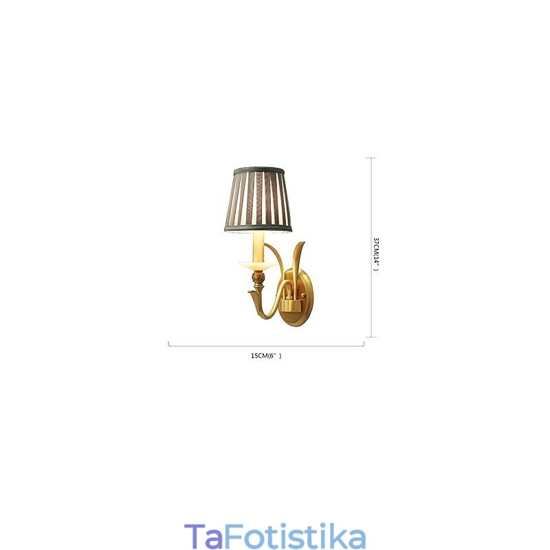 Απλό Country Traditional Classic Brass χαρακτηριστικό για Mini Style Uplight Απλίκες τοίχου Φωτιστικό τοίχου