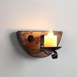 Ρουστίκ Lodge Painting Χαρακτηριστικό για Mini Style Uplight Απλίκες τοίχου Φωτιστικό τοίχου