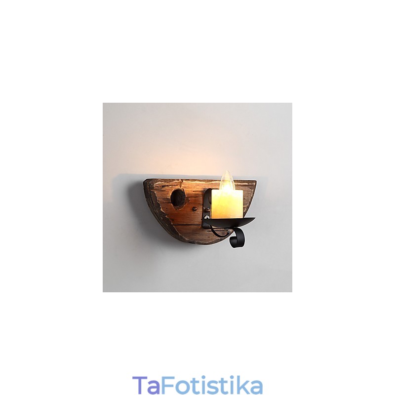 Ρουστίκ Lodge Painting Χαρακτηριστικό για Mini Style Uplight Απλίκες τοίχου Φωτιστικό τοίχου