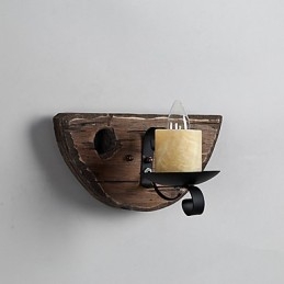 Ρουστίκ Lodge Painting Χαρακτηριστικό για Mini Style Uplight Απλίκες τοίχου Φωτιστικό τοίχου