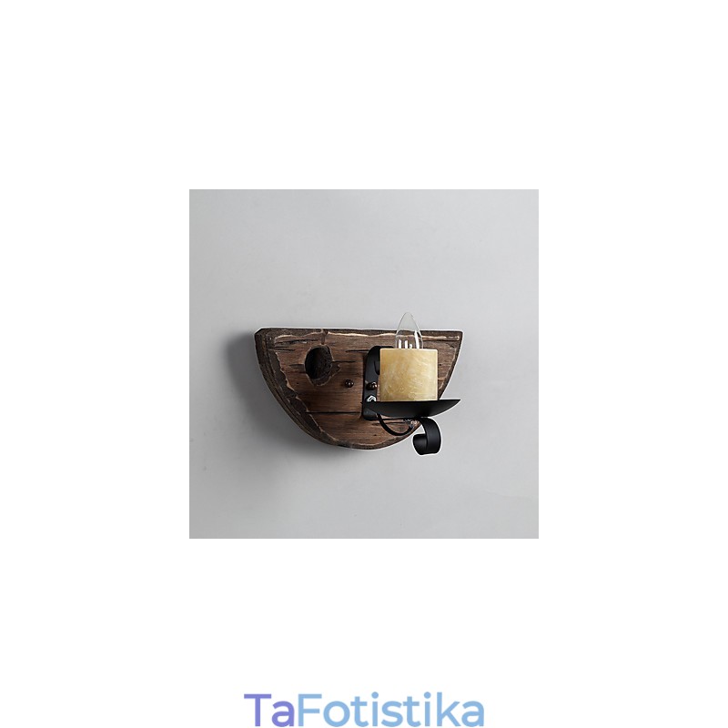 Ρουστίκ Lodge Painting Χαρακτηριστικό για Mini Style Uplight Απλίκες τοίχου Φωτιστικό τοίχου