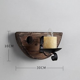 Ρουστίκ Lodge Painting Χαρακτηριστικό για Mini Style Uplight Απλίκες τοίχου Φωτιστικό τοίχου