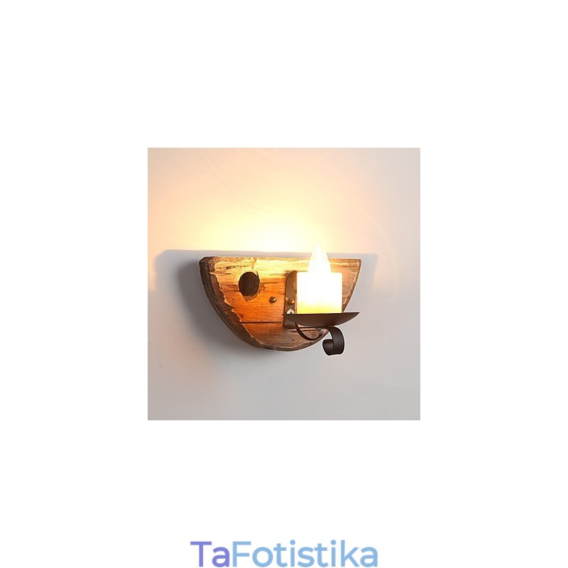 Ρουστίκ Lodge Painting Χαρακτηριστικό για Mini Style Uplight Απλίκες τοίχου Φωτιστικό τοίχου