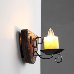 Ρουστίκ Lodge Painting Χαρακτηριστικό για Mini Style Uplight Απλίκες τοίχου Φωτιστικό τοίχου