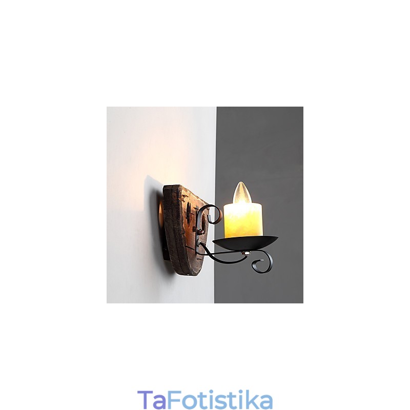 Ρουστίκ Lodge Painting Χαρακτηριστικό για Mini Style Uplight Απλίκες τοίχου Φωτιστικό τοίχου