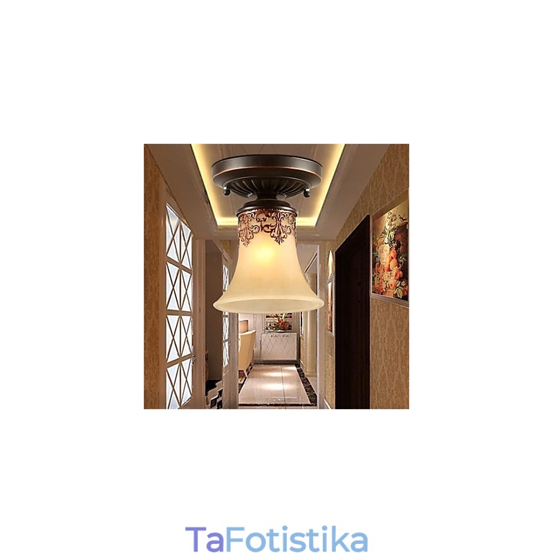 Φωτιστικό με κρεμαστό πολυέλαιο Παραδοσιακό Classic Rustic Lodge Vintage Retro Lantern Τραπεζαρία