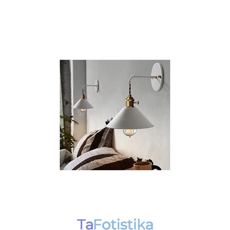 Μικρού μεγέθους Απλή Βιομηχανική λάμπα κεφαλής Φωτιστικό τοίχου Vintage ρετρό Village Μεταλλική απλίκα τοίχου Φωτιστικό τοίχου διαδρόμου