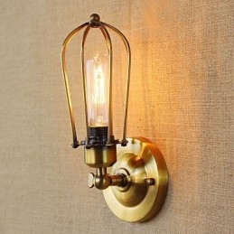 Απλή Vintage Country Retro Electroplate για απλίκες τοίχου με ελαφρύ περιβάλλον Mini Style