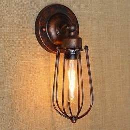 Απλή Vintage Country Retro Electroplate για απλίκες τοίχου με ελαφρύ περιβάλλον Mini Style