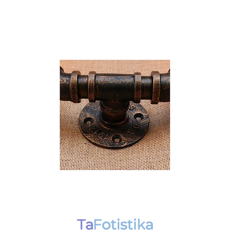 Nostalgia Simple Water Pipe Διακοσμητικό Μικρό Επιτοίχιο Φωτιστικό τοίχου