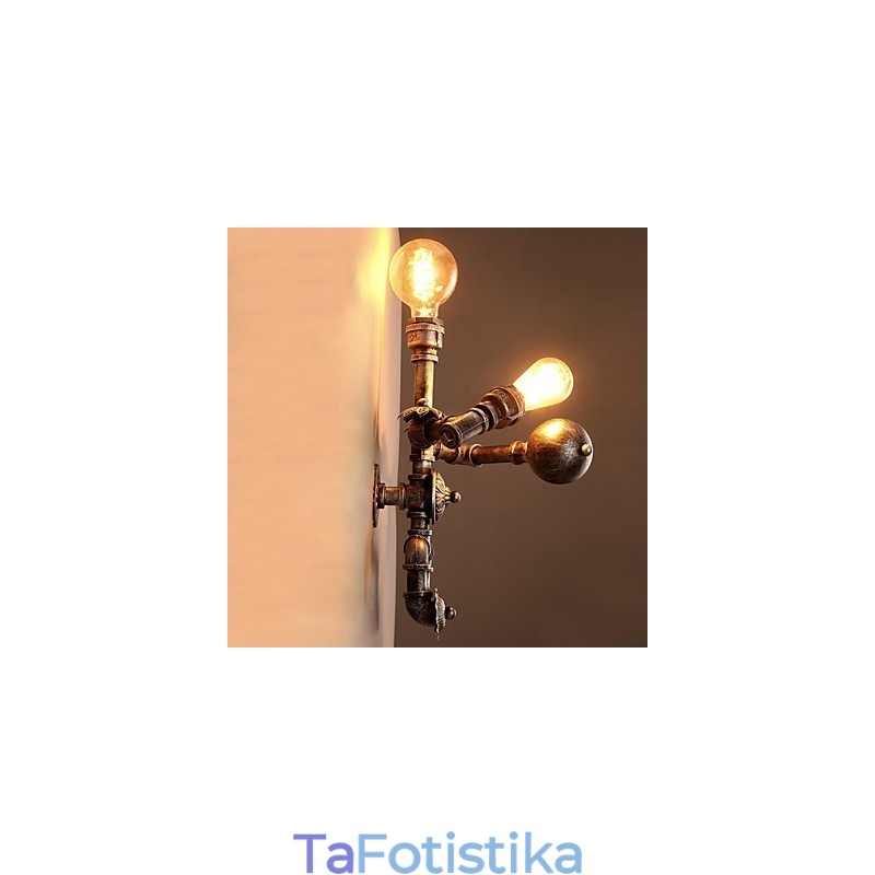 Loft Water Pipe Wall Lights Retro Industrial Style Creative Robot Design Metal Restaurant Cafe Bar Bar Απλίκες τοίχου