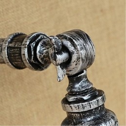 Επιτοίχιο φωτιστικό βιομηχανικού στυλ Nordic Water Pipe Ασημί