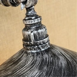 Επιτοίχιο φωτιστικό βιομηχανικού στυλ Nordic Water Pipe Ασημί
