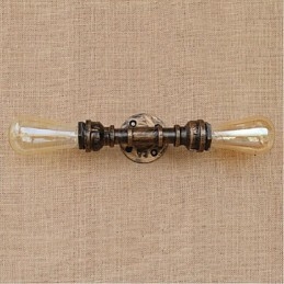 Nostalgia Simple Water Pipe Διακοσμητικό Μικρό Επιτοίχιο Φωτιστικό τοίχου