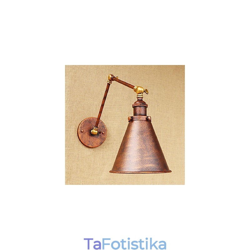 Μακρύς βραχίονας Half rust Retro Creative Nostalgic Πτυσσόμενες Πτυσσόμενες Απλίκες Τοίχου Φωτιστικό τοίχου
