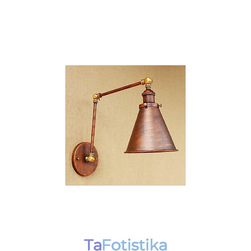 Μακρύς βραχίονας Half rust Retro Creative Nostalgic Πτυσσόμενες Πτυσσόμενες Απλίκες Τοίχου Φωτιστικό τοίχου