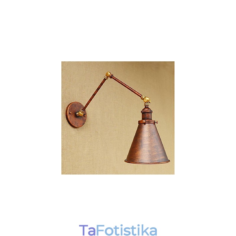Μακρύς βραχίονας Half rust Retro Creative Nostalgic Πτυσσόμενες Πτυσσόμενες Απλίκες Τοίχου Φωτιστικό τοίχου