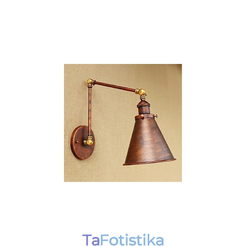 Μακρύς βραχίονας Half rust Retro Creative Nostalgic Πτυσσόμενες Πτυσσόμενες Απλίκες Τοίχου Φωτιστικό τοίχου