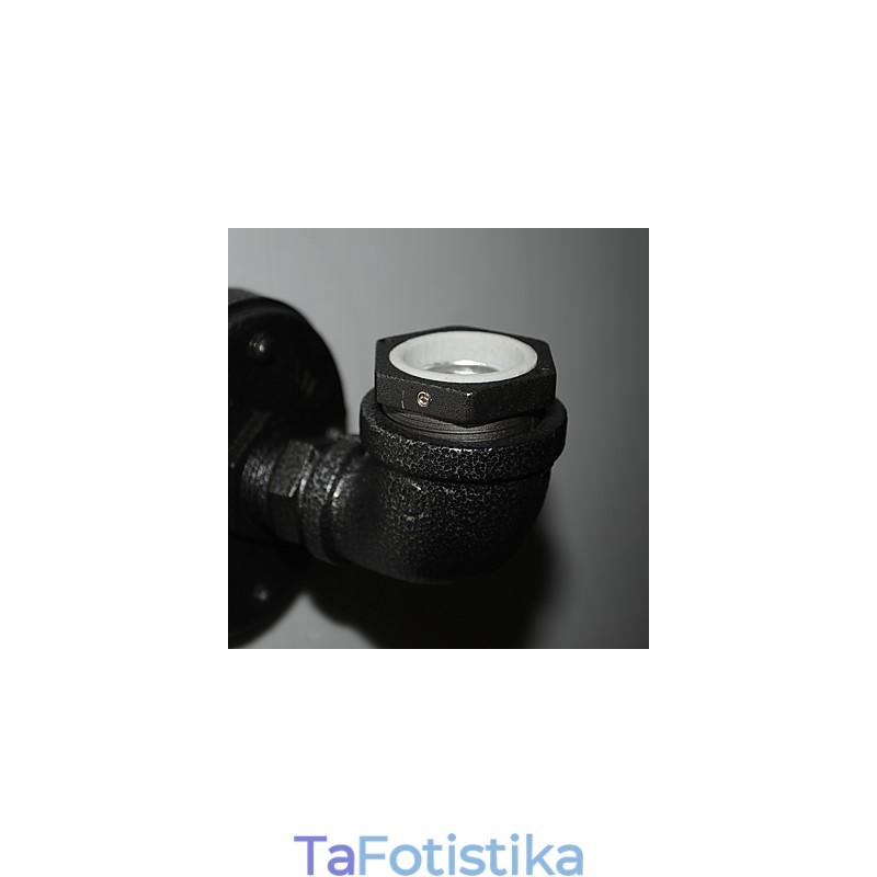Απλό Retro Industrial Iron Pipe Διακοσμητικό επιτοίχιο φωτιστικό τοίχου