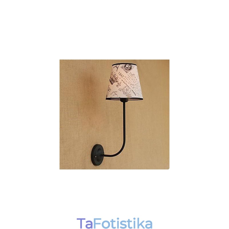 Μοντέρνο συνοπτικό fashion μπαρ Εστιατόριο νοσταλγικό υφασμάτινο κάλυμμα πρωινού Επιτοίχιο φωτιστικό από σφυρήλατο σίδερο