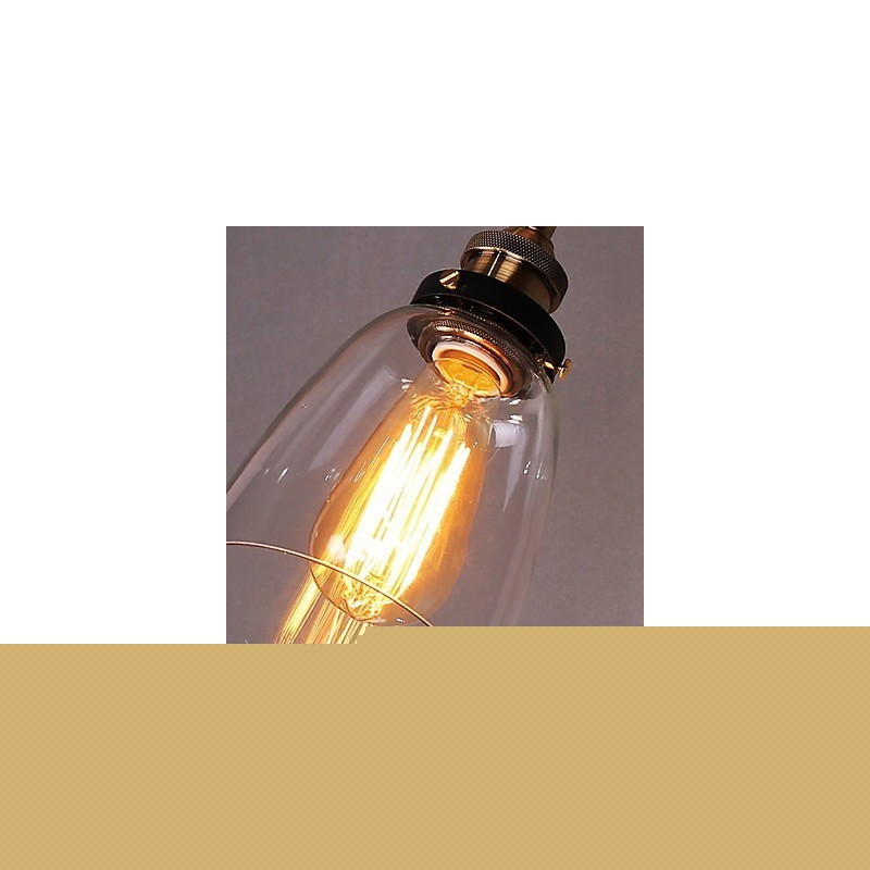 Industrial Edison Simplicity Γυάλινη Απλίκα Τοίχου Μεταλλικό Καπάκι Βάσης Τραπεζαρίας Δωμάτιο γραφείου Φωτιστικό τοίχου στο διάδρομο