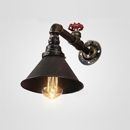 Water Pipe Wall Lights Retro Industrial Style Creative Country Metal Restaurant Cafe Bar Bar Επιτραπέζιες Απλίκες