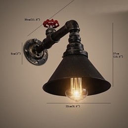 Water Pipe Wall Lights Retro Industrial Style Creative Country Metal Restaurant Cafe Bar Bar Επιτραπέζιες Απλίκες