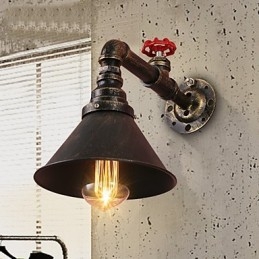 Water Pipe Wall Lights Retro Industrial Style Creative Country Metal Restaurant Cafe Bar Bar Επιτραπέζιες Απλίκες