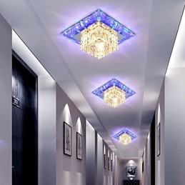 Μίνι κρυστάλλινο φωτιστικό οροφής Spotlight 3W Creative Lamp Tube Light Πολύχρωμο τετράγωνο φως θόλου