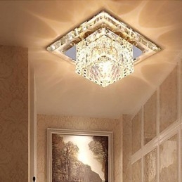 Μίνι κρυστάλλινο φωτιστικό οροφής Spotlight 3W Creative Lamp Tube Light Πολύχρωμο τετράγωνο φως θόλου