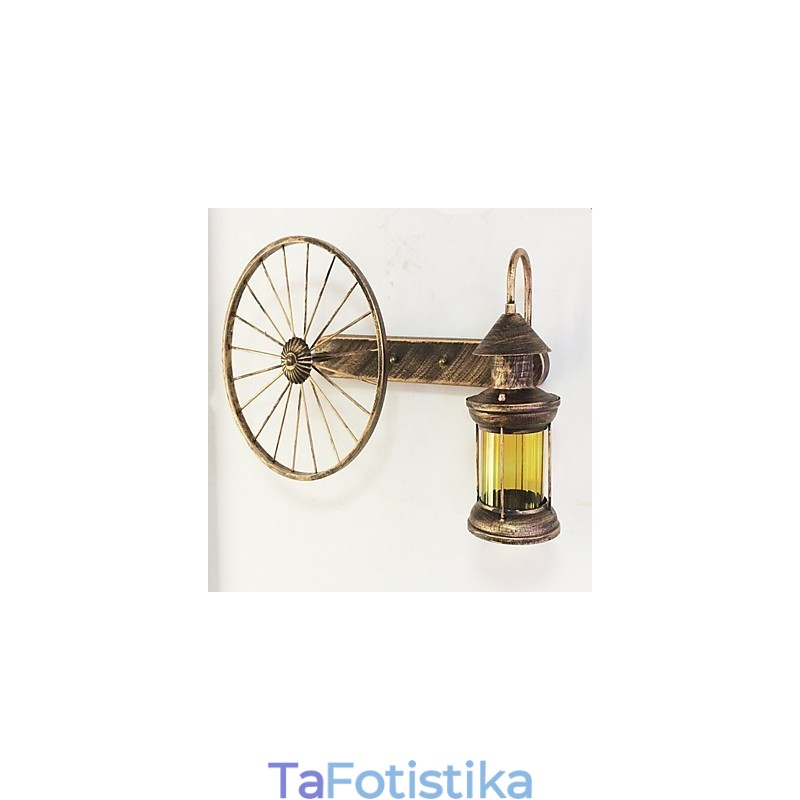 Ρουστίκ Lodge Painting Χαρακτηριστικό για Mini Style Uplight Απλίκες τοίχου Φωτιστικό τοίχου