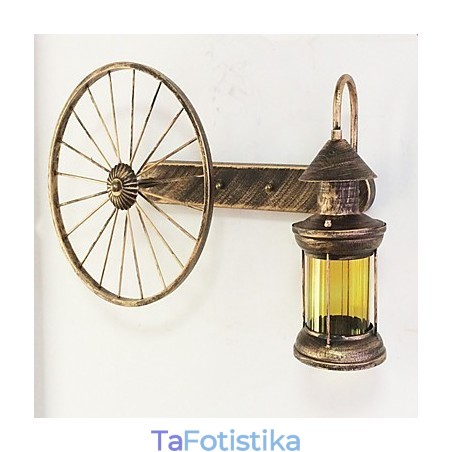 Ρουστίκ Lodge Painting Χαρακτηριστικό για Mini Style Uplight Απλίκες τοίχου Φωτιστικό τοίχου Ρουστίκ Lodge Painting Χαρακτηριστικό για Mini Style Uplight Απλίκες τοίχου Φωτιστικό τοίχου