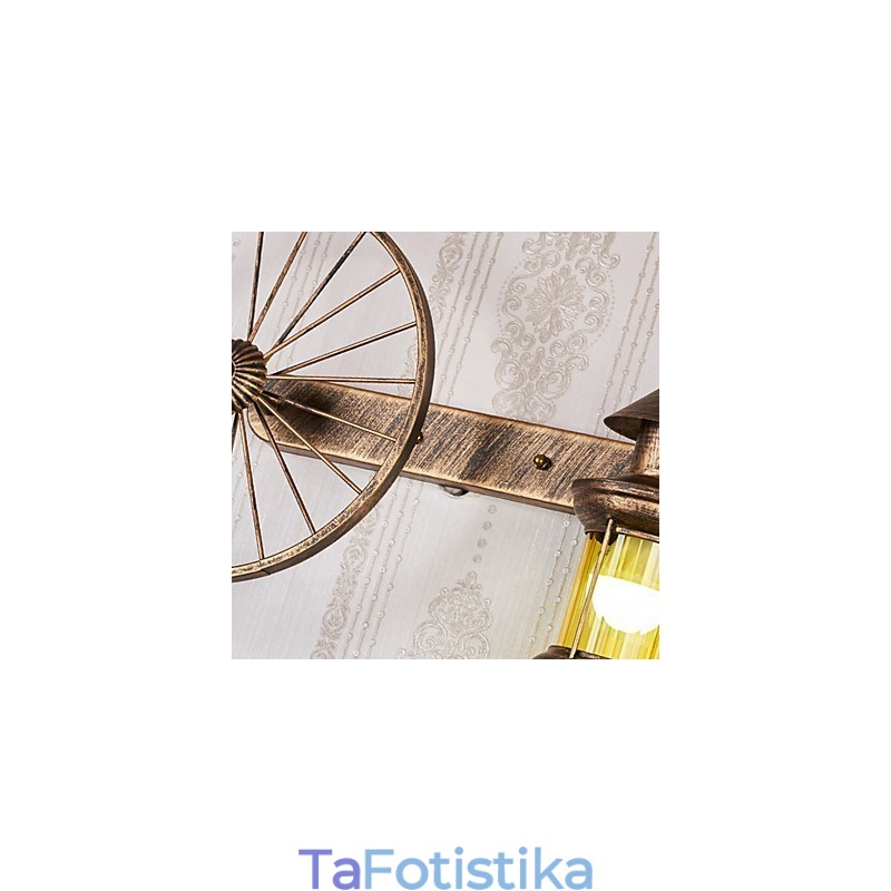 Ρουστίκ Lodge Painting Χαρακτηριστικό για Mini Style Uplight Απλίκες τοίχου Φωτιστικό τοίχου