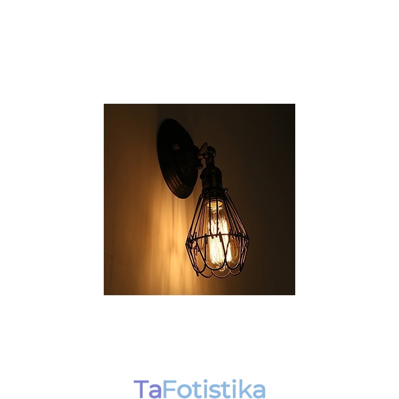 Μίνι Απλίκες Τοίχου Εστιατορίου Καφετέριας σε ρετρό βιομηχανικό στυλ Country Metal Wall Lights