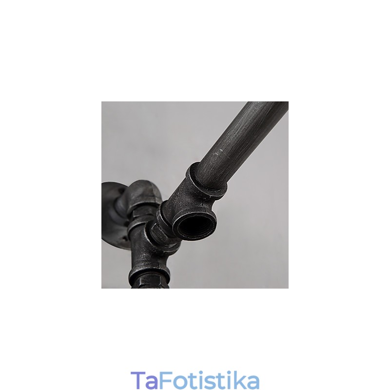 Vintage Industrial Pipe Φωτιστικά τοίχου με διακόπτη Creative Lights Εστιατόριο Cafe Bar Διακοσμητικός φωτισμός με 1 ανοιχτόχρωμο φινίρισμα