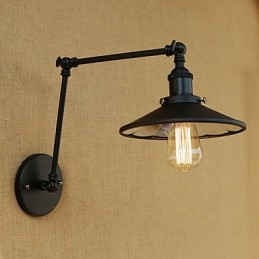 Χαρακτηριστικό ρετρό ζωγραφικής Rustic Lodge Country για Mini Style Swing Brain Wall Light