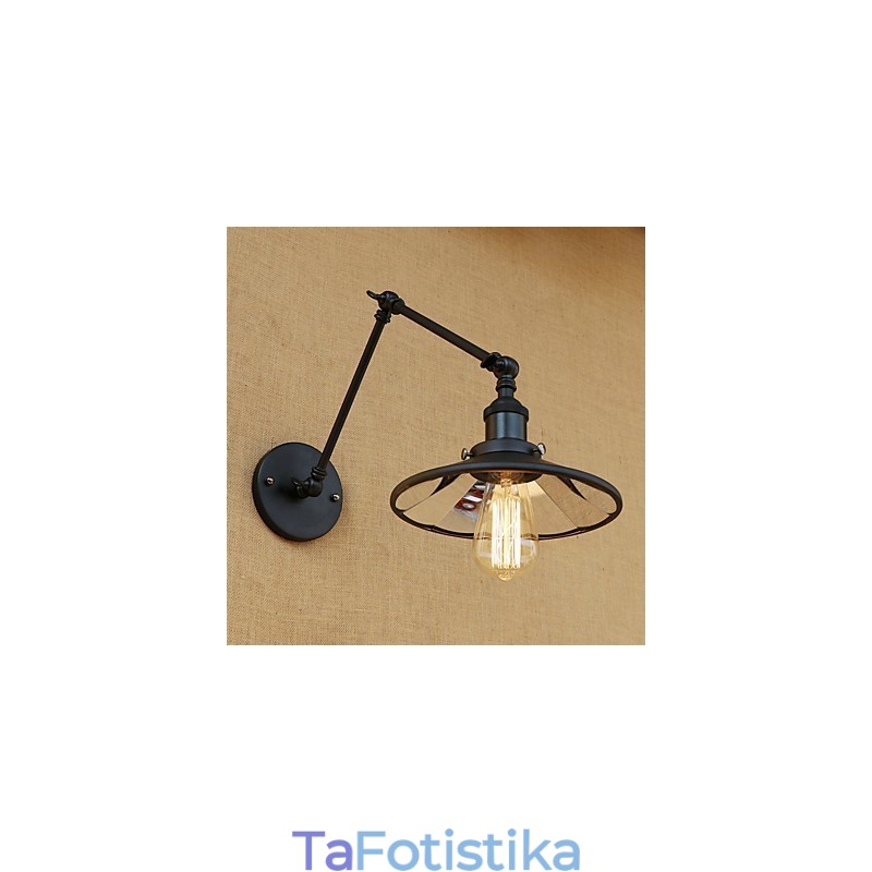 Χαρακτηριστικό ρετρό ζωγραφικής Rustic Lodge Country για Mini Style Swing Brain Wall Light