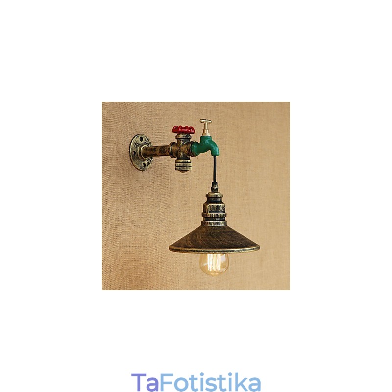 Country Novelty Retro Painting χαρακτηριστικό για Mini Style Ambient Light Απλίκες τοίχου Φωτιστικό τοίχου