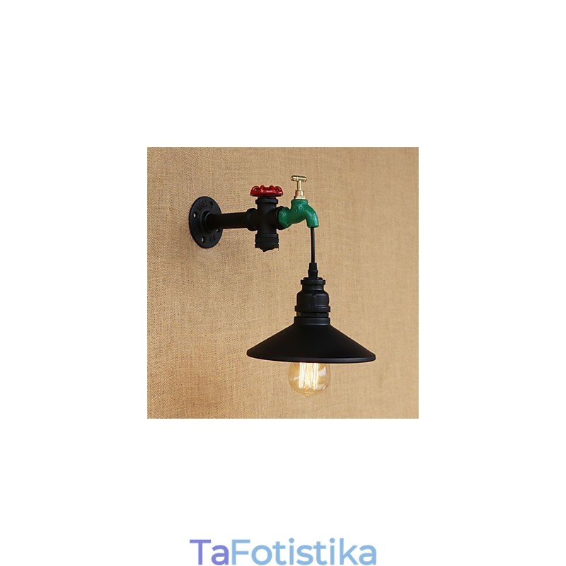 Country Novelty Retro Painting χαρακτηριστικό για Mini Style Ambient Light Απλίκες τοίχου Φωτιστικό τοίχου