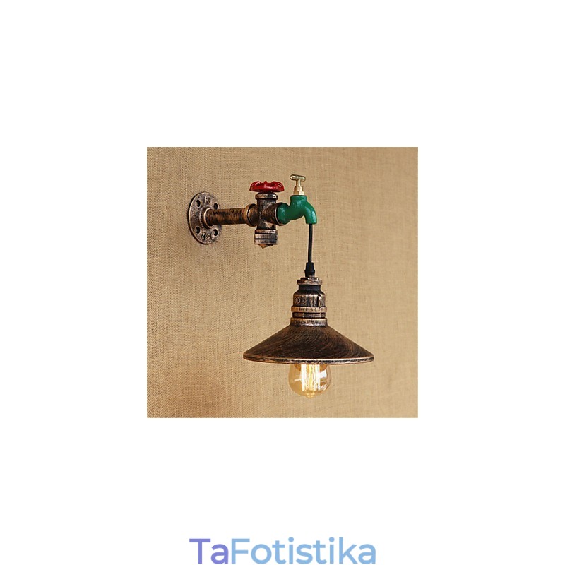 Country Novelty Retro Painting χαρακτηριστικό για Mini Style Ambient Light Απλίκες τοίχου Φωτιστικό τοίχου