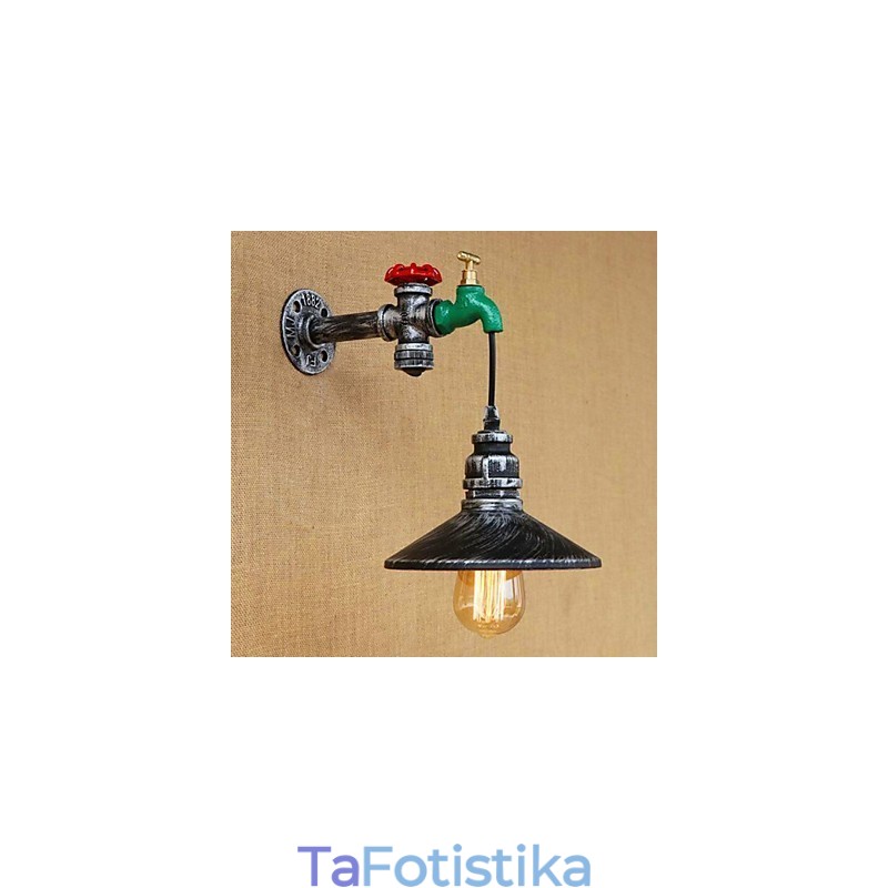 Country Novelty Retro Painting χαρακτηριστικό για Mini Style Ambient Light Απλίκες τοίχου Φωτιστικό τοίχου