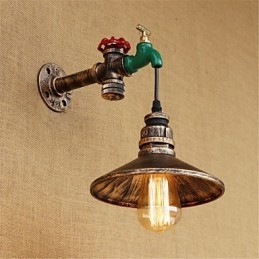Country Novelty Retro Painting χαρακτηριστικό για Mini Style Ambient Light Απλίκες τοίχου Φωτιστικό τοίχου