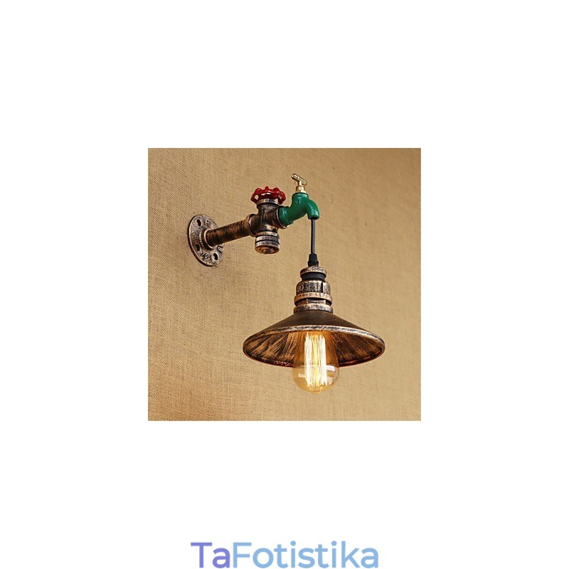 Country Novelty Retro Painting χαρακτηριστικό για Mini Style Ambient Light Απλίκες τοίχου Φωτιστικό τοίχου