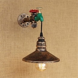Country Novelty Retro Painting χαρακτηριστικό για Mini Style Ambient Light Απλίκες τοίχου Φωτιστικό τοίχου