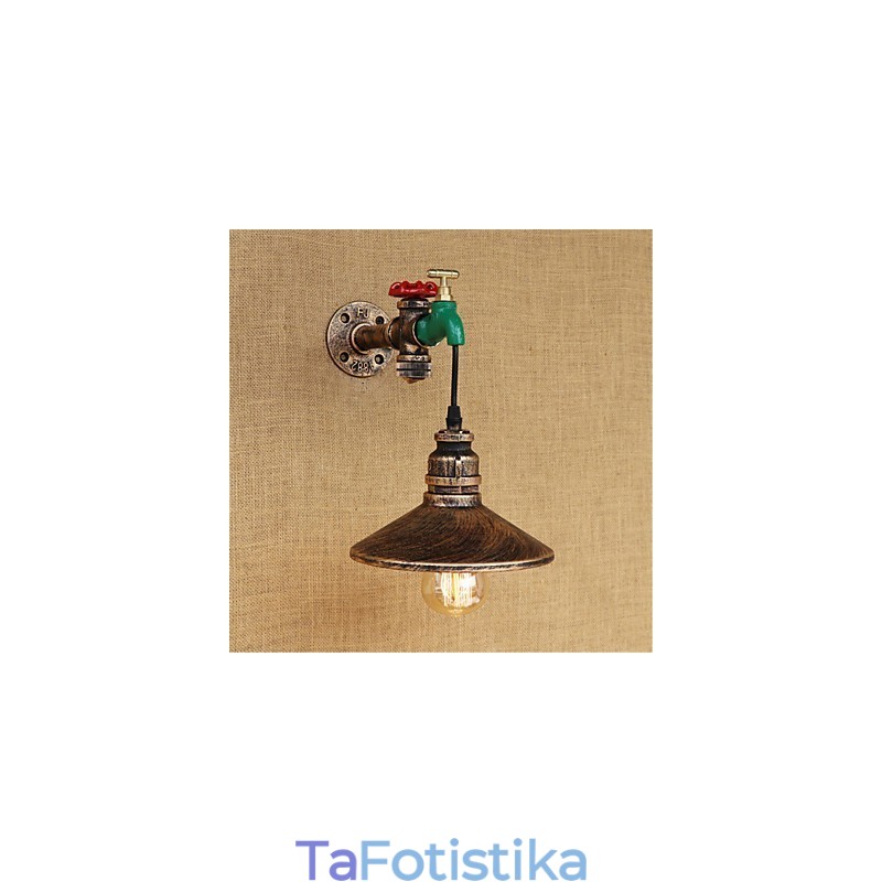 Country Novelty Retro Painting χαρακτηριστικό για Mini Style Ambient Light Απλίκες τοίχου Φωτιστικό τοίχου