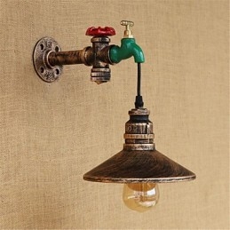 Country Novelty Retro Painting χαρακτηριστικό για Mini Style Ambient Light Απλίκες τοίχου Φωτιστικό τοίχου
