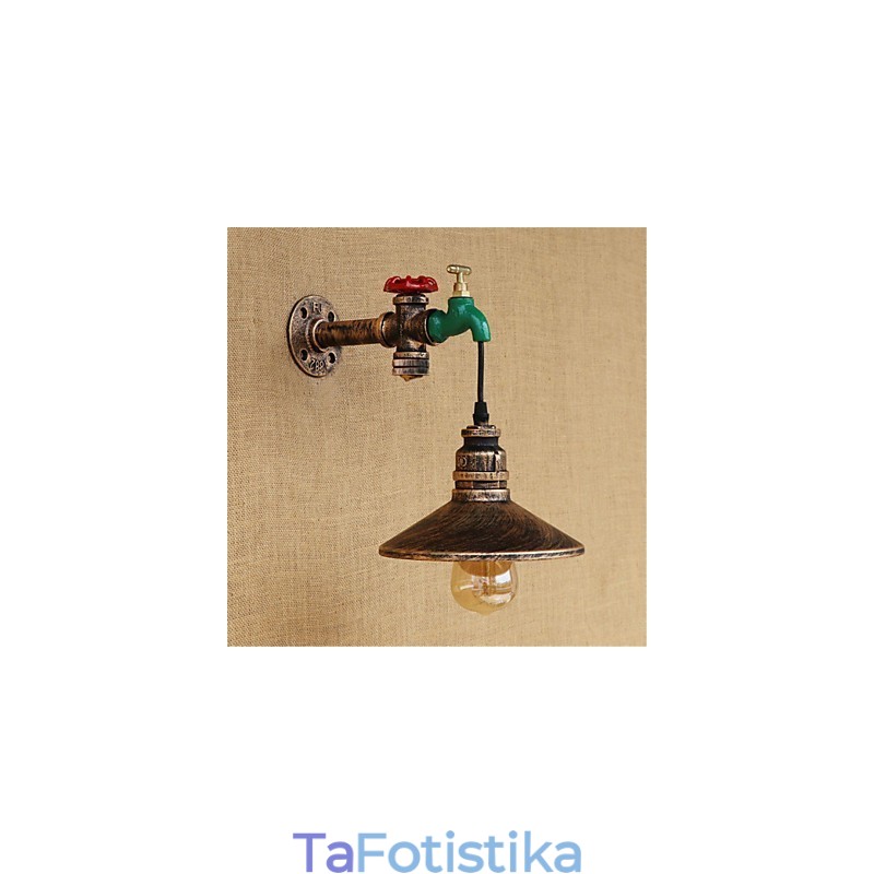 Country Novelty Retro Painting χαρακτηριστικό για Mini Style Ambient Light Απλίκες τοίχου Φωτιστικό τοίχου