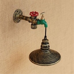 Country Novelty Retro Painting χαρακτηριστικό για Mini Style Ambient Light Απλίκες τοίχου Φωτιστικό τοίχου