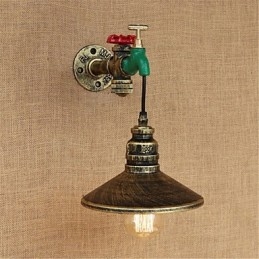 Country Novelty Retro Painting χαρακτηριστικό για Mini Style Ambient Light Απλίκες τοίχου Φωτιστικό τοίχου